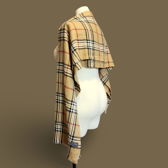 Classic Beige Tan Black Red & White Checker Nova Pattern Scarf & Or Shawl Preppy - Picture 5 of 7